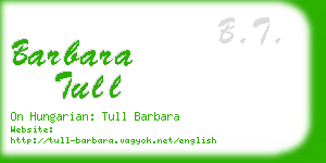 barbara tull business card